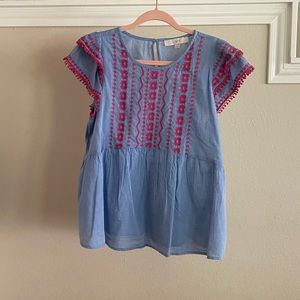 Women’s Loft Embroidered Blouse NWT